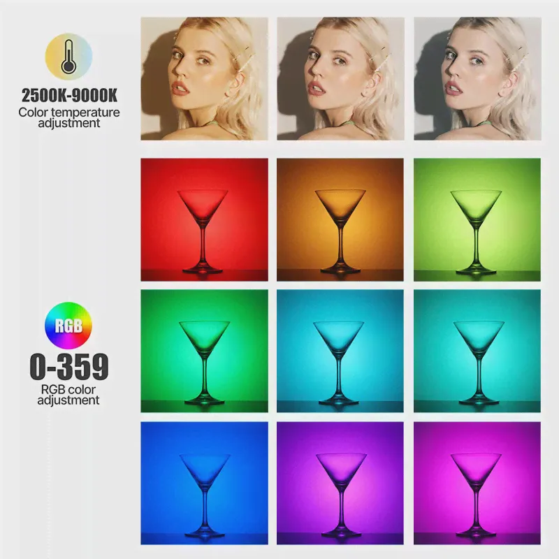 Лампа Ulanzi VL110 RGB для фотосъемки, 2500-9000K, 2600 мА · ч (art.: 3920b9eabb20c)-0