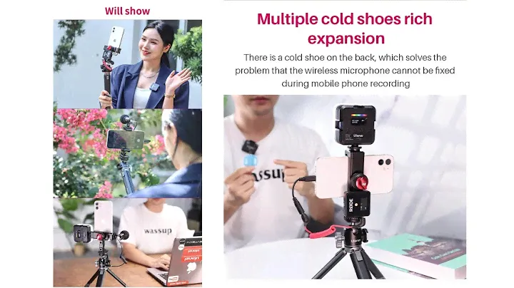 VIJIM Ulanzi ST-27 Metal Phone Holder Clamp With Cold Shoe Arca 360°Rotatable tripod Mount Clip