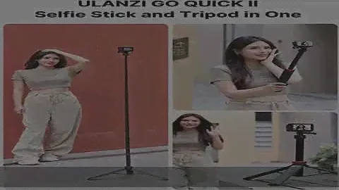 57in Selfie Stick Tripod for Gopro - ULANZI Go Quick II Extendable Tripod Stand Magnetic Suction Qu