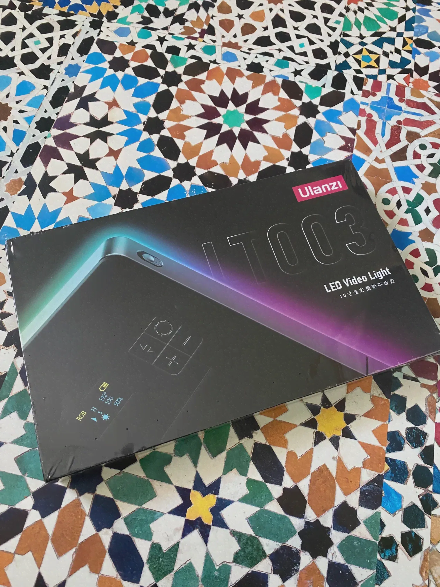 🛍 Ulanzi LT003 RGB видео светильник полноцветный панельный светильник 8000mAh с регулируемой яркостью 2500-9000K CRI 95 + фотостудия лампа 266 Beads Livestream-2