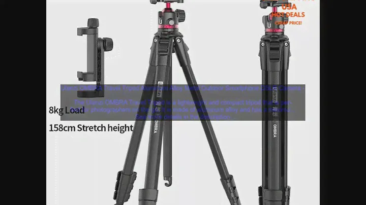 1005004657293503 Ulanzi OMBRA Travel Tripod Aluminum Alloy Metal Outdoor Smartphone DSL
