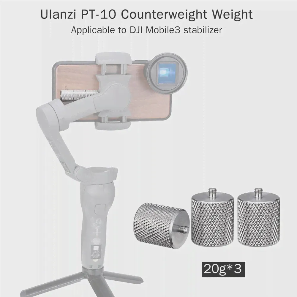 🛍 Ulanzi 60g Osmo мобильный 3 счетчика, вес, Gimbal аксессуары, 2 счетчика веса для мгновенного заброса, анаморфные линзы, широкие линзы angel-2