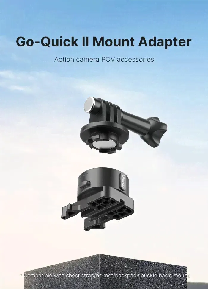Быстросъёмное крепление Ulanzi Go-Quick II Upgraded для экшн-камеры 2844-1