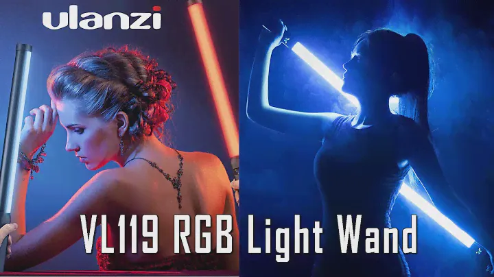 Ulanzi VL119 Handheld RGB Light Wand, 10 Special Effects for videography and film making. 2500-9000K