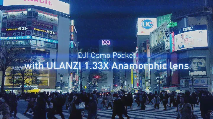DJI Osmo Pocket with ULANZI 1.33X Anamorphic lens @Shibuya