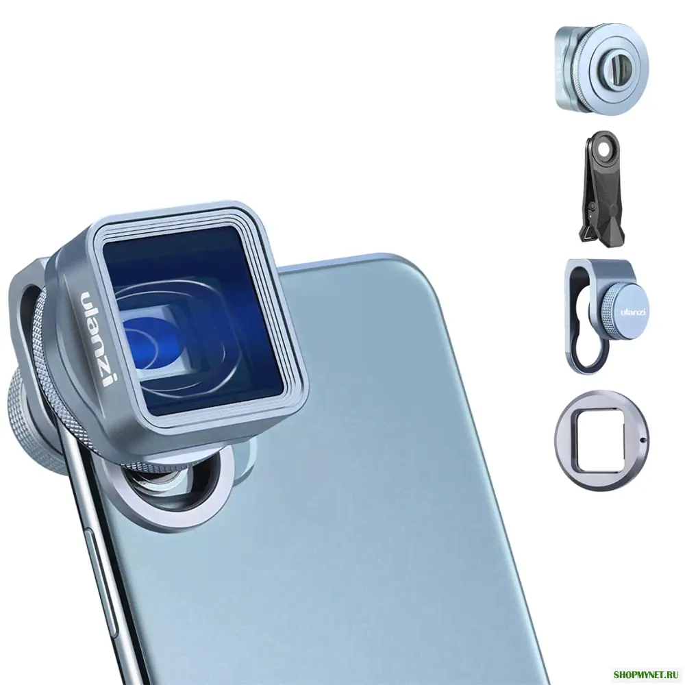 Ulanzi 1.33XT Anamorphic Объектив Широкоэкранный видеосъемщик фильма Кинопроизводитель с 52-миллиметровым адаптером фильтра для Смартфон