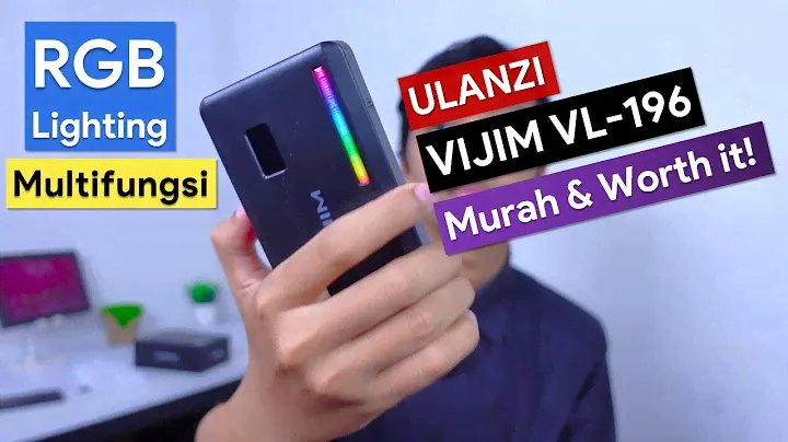 Lampu LED RGB, Lighting Murah buat bikin Video | Ulanzi Vijim VL-196