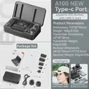 Беспроводной петличный микрофон Ulanzi A100 с ветрозащитной губкой, A100 Type-c port