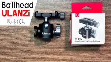 Trên tay BallHead có tấm tháo nhanh (Quick Plate) Ulanzi U-80L rẻ mà chất
