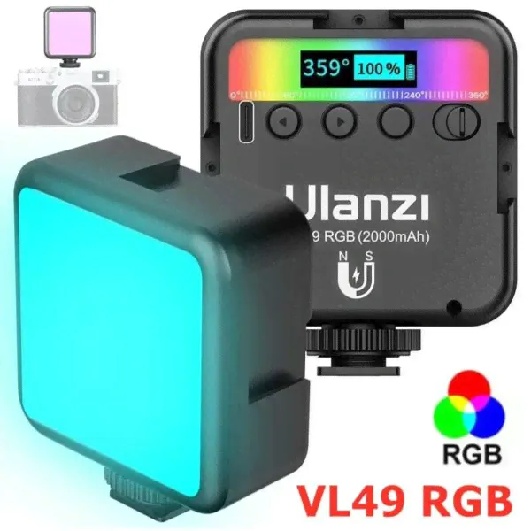 Накамерный свет Видеосвет Ulanzi VL49 RGB 2000мАч